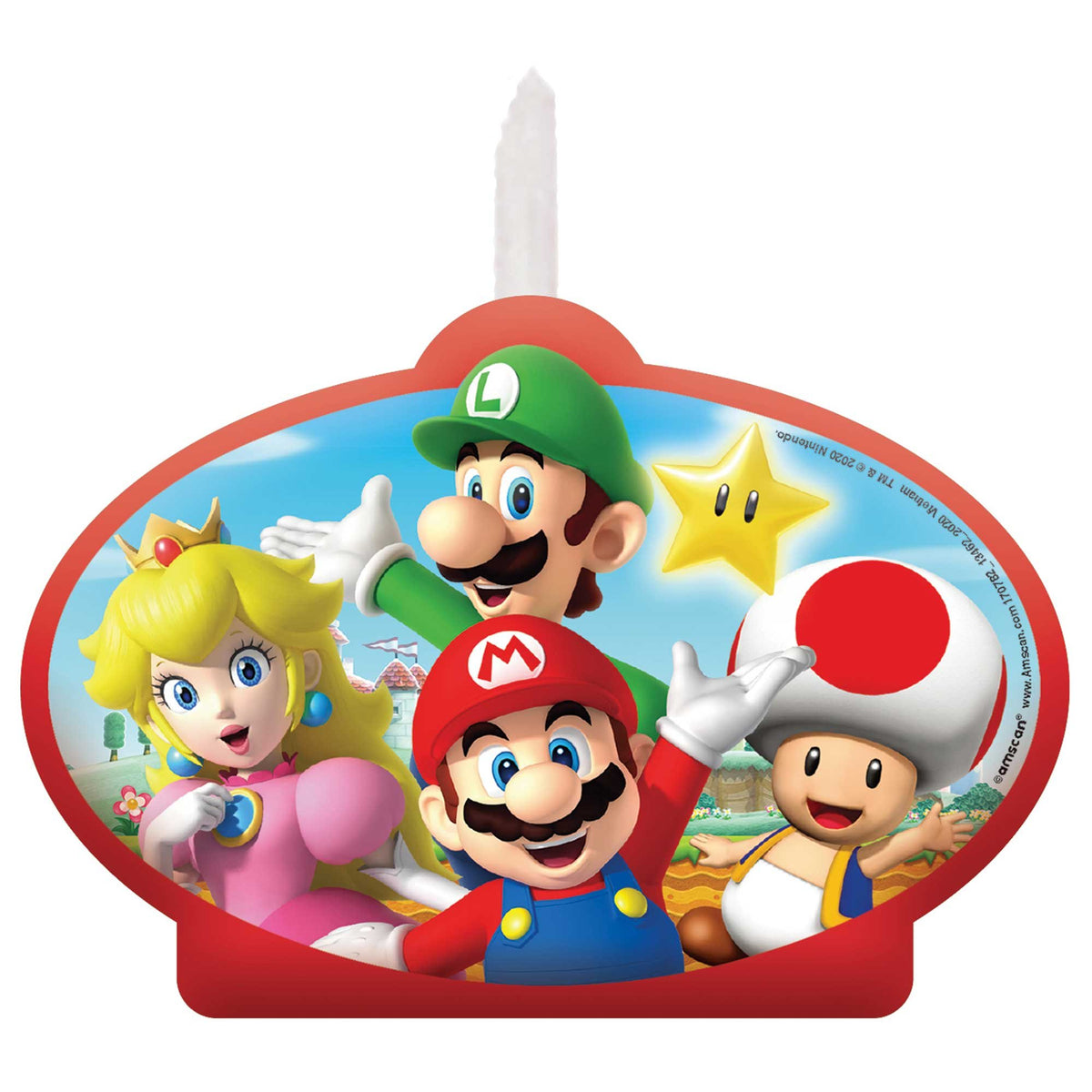 Super Mario Bros BDAY Candle