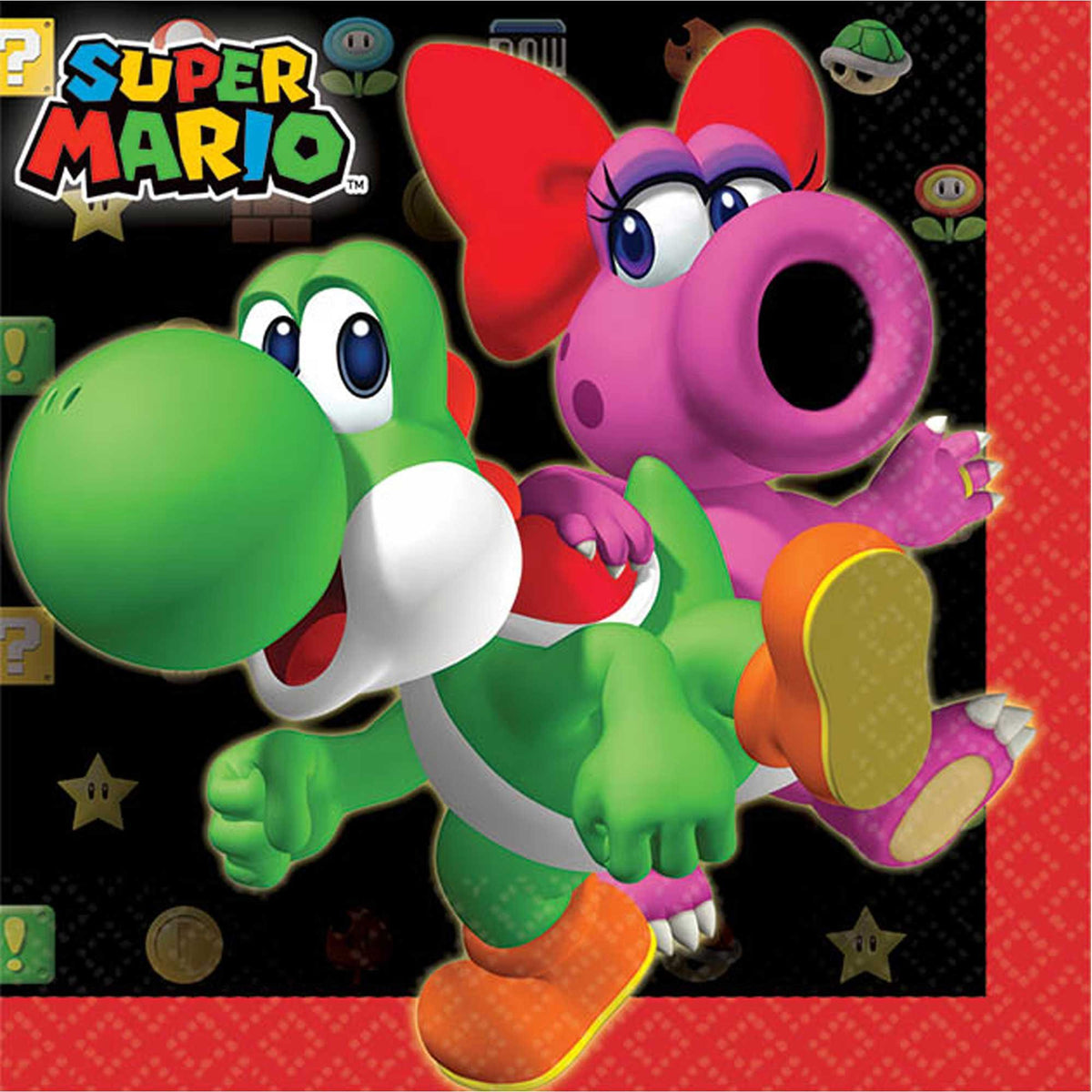 Super Mario Bros Beverage Napkins