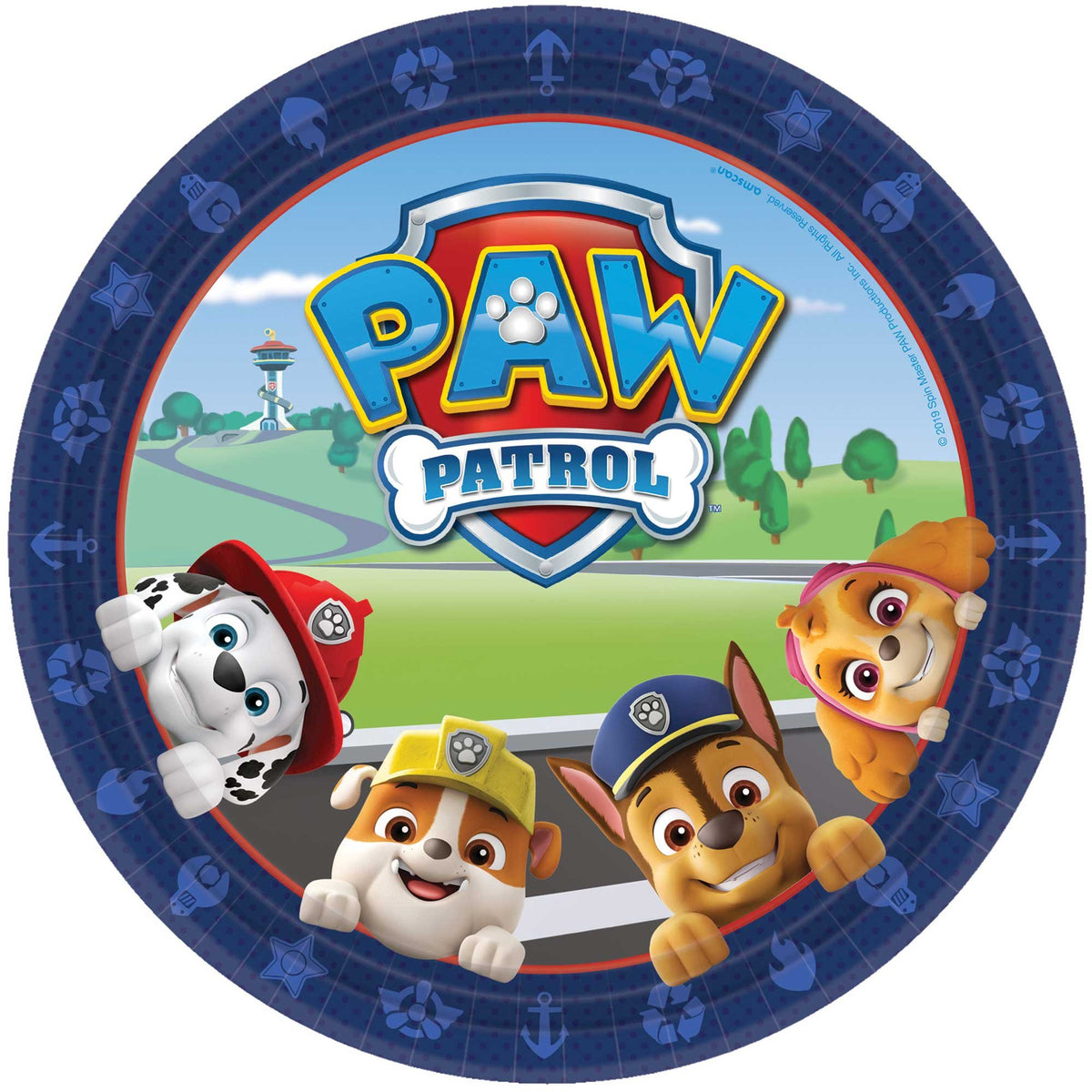 Paw Patrol Adventures 9in/23cm Round Plates